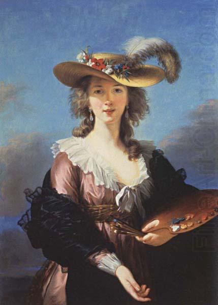 Elisabeth-Louise Vigee-Lebrun Self-Portrait in a Straw china oil painting image